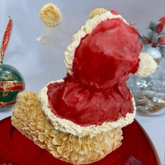 Vintage “ Steven, “ Teddy Bear Figurine with Red and Cream Outfit - Picture 3 of 8